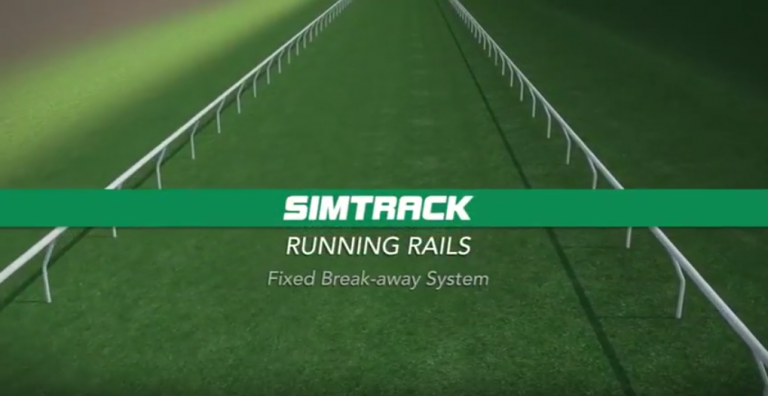 Runinig Rails Plastic Running Rail | Horse Track Railing | Simtrack